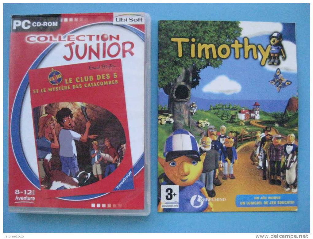 JEUX PC / TIMOTHY ET LE CLUB DES 5 ET LES CATACOMBES - Jeux PC