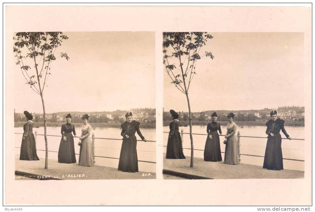 CARTE PHOTO STEREO - CPA - VICHY -  L' ALLIER- Carte En PARFAIT ETAT (voir Scan) - Vichy