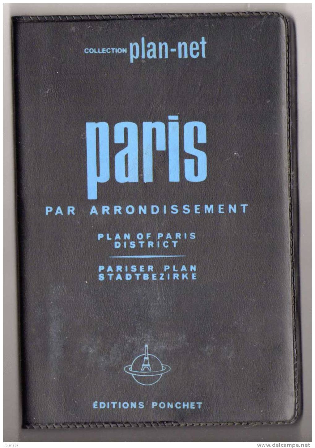 PLAN NET       -    PARIS   PAR ARRONDISSEMENT   -   ENGLISH   DEUTSCH     -   EDITION PONCHET - Europe