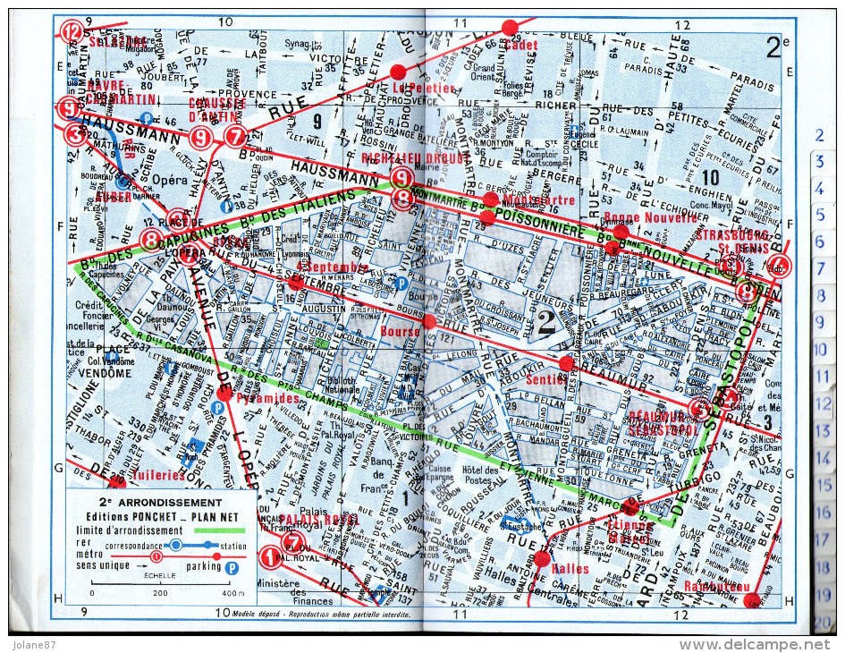 PLAN NET       -    PARIS   PAR ARRONDISSEMENT   -   ENGLISH   DEUTSCH     -   EDITION PONCHET