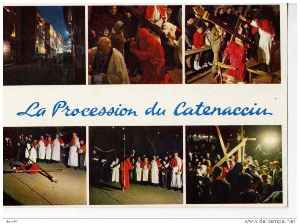 CPM     20  2A        SARTENE           PROCESSION DU CATENACCIU      LE GRAND PENITENT HABILLE DE ROUGE - Sartene