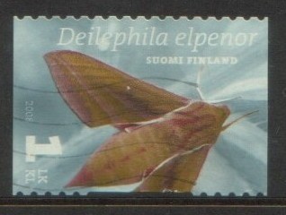 2008 - Finland Moths 1KL DEILEPHILA ELPENO Stamp FU - Gebraucht