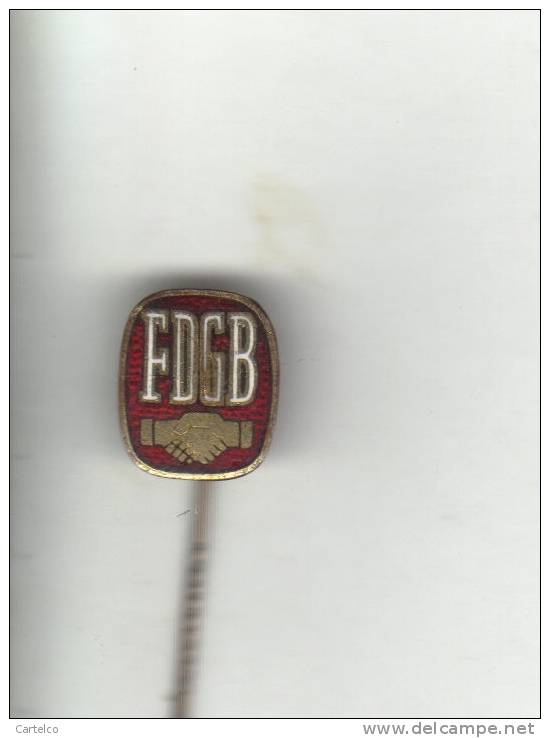 DDR Badge - FDGB - East Germany German TRADE UNION Pin Badge - Sonstige & Ohne Zuordnung