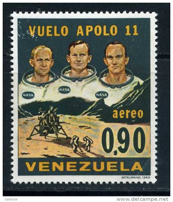 VENEZUELA 1969 Apollo XI  Yvert Cat. N° Air 977  MINT NEVER HINGED - Amérique Du Sud