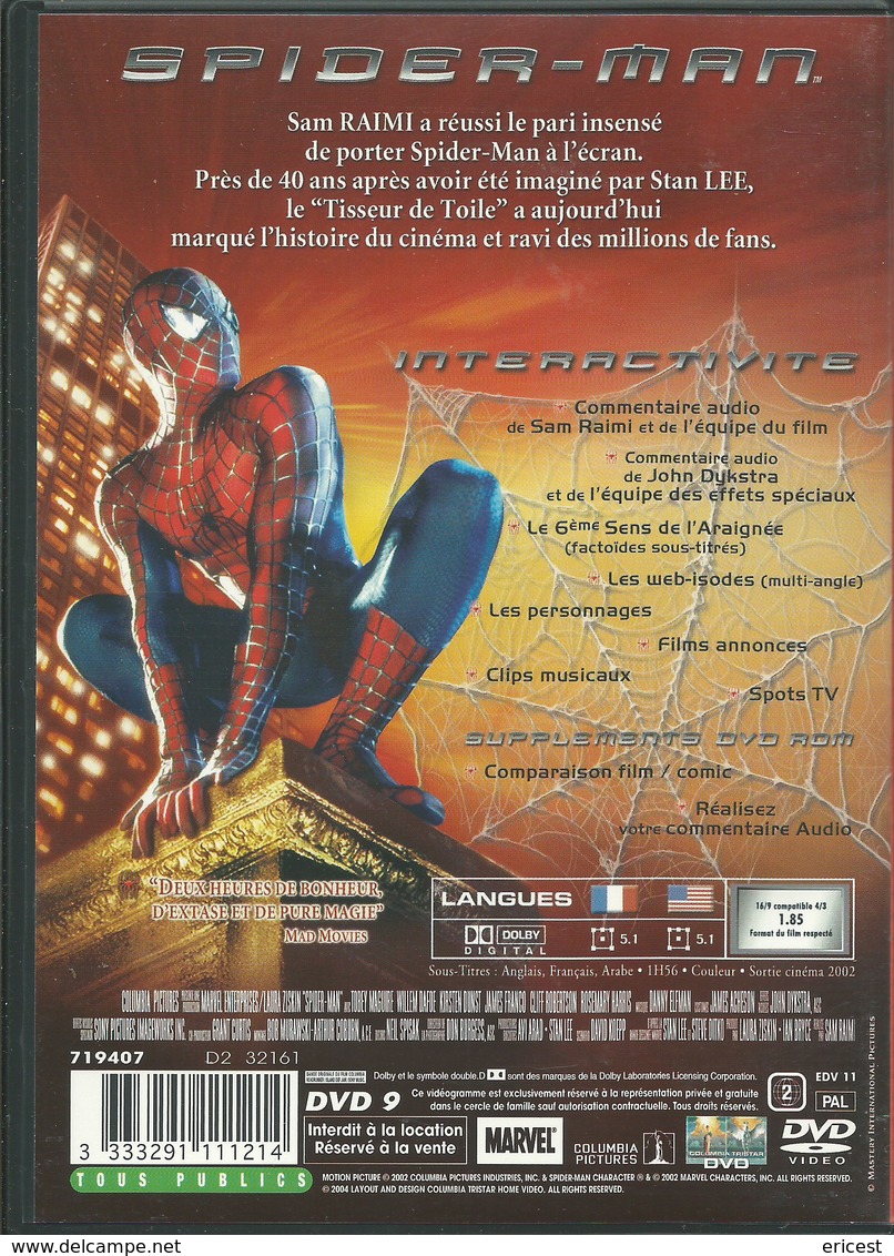 - DVD SPIDER-MAN (D3) - Action, Adventure