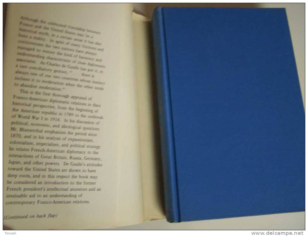 FRANCE AND THE UNITED STATES-their Diplomatic Relatios 1789-1914-Henry BLUMENTHAL-University Of North Carolina Press - Verenigde Staten