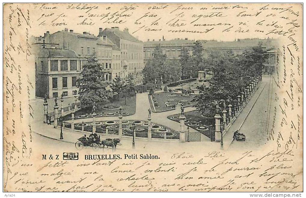 CPA  BRUXELLES Petit Sablon  Ed M & Z Calèche - Bossen, Parken, Tuinen