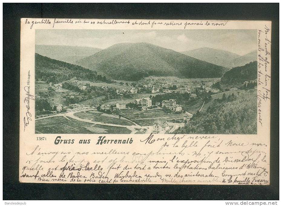 Allemagne - Grüss Aus HERRENALB  ( N°13871 Voyagé En 1902) - Bad Herrenalb