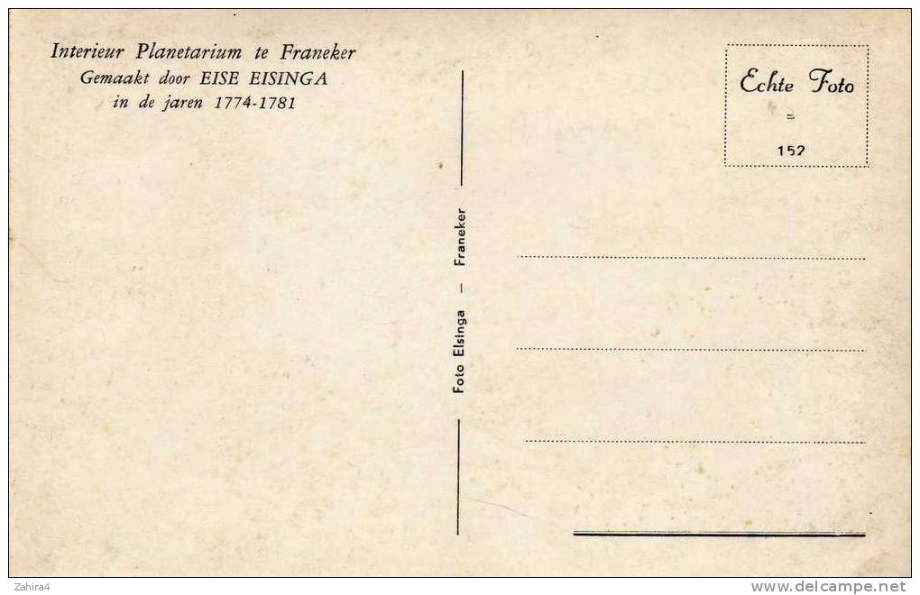 Interieur Planetarium Te Franeker  -  Gemaakt Door Eise Eisinga In De Jaren 1774 - 1781 - Franeker