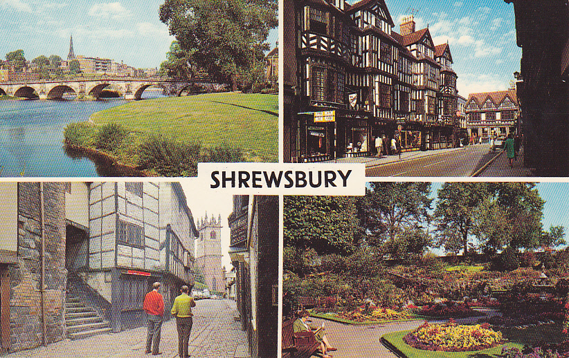 Old Postcard --england--shrewsbury --travelled  Not Dated - Shropshire
