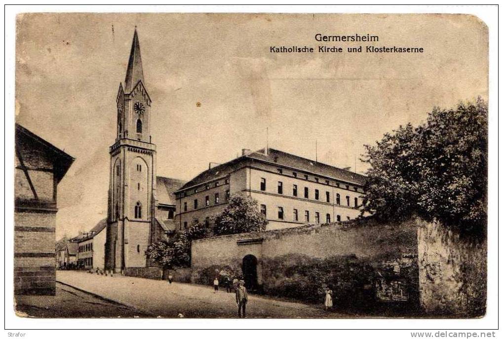 D012 GERMERSHEIM - Katholische Kirche Und Klosterkaserne - Germersheim