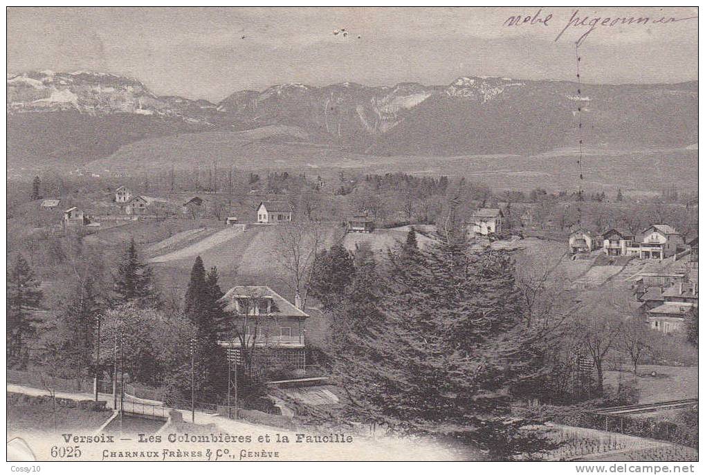 CARTE POSTALE   CIRCULE  VERSOIX  1907 - Versoix