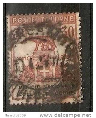 1924 REGNO USATO PARASTATALI 30 CENT - RR6088 - Vaglia Postale