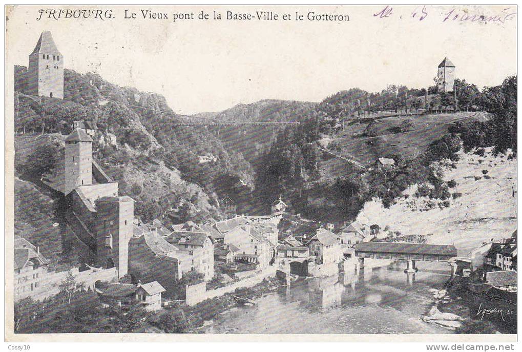 CARTE POSTALE      CIRCULE   FRIBOURG   1907 - Fribourg