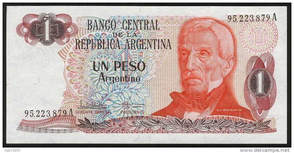 Billet De Banque Neuf - 1 Peso Argentino - N° 95.223.879 A - Banco Central De La Republica Argentina - Argentinien