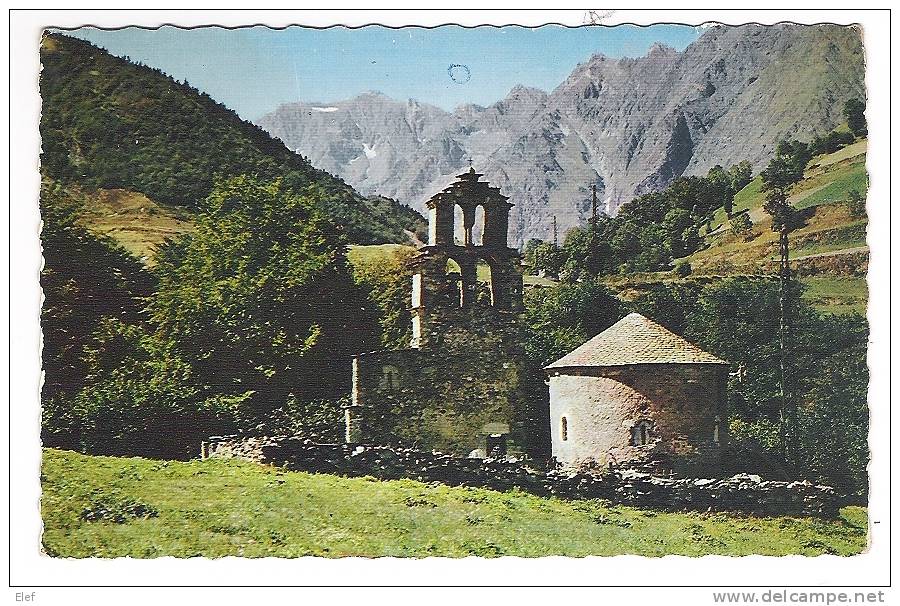 Vallée D´AURE, Haute-Pyrénées:Eglise Des TEMPLIERS Du PLAN, Massif Du Campbielh,Versant Est Du Pic Méchant;années 50, TB - Vielle Aure