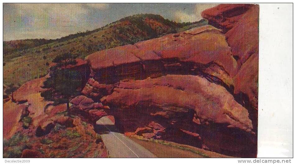 Z9206 Tunnel And Tunnel Road In The Park O The Red Rocks Denver Used Perfect Shape - Denver