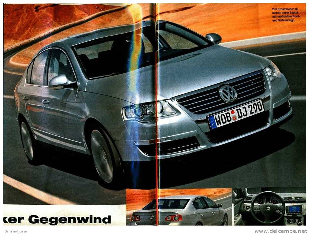 ADAC Motorwelt   4/2005  Mit :  Fahrbericht : VW Passat Bringt Neuen Wind In Die Obere Mittelklasse - Auto & Verkehr