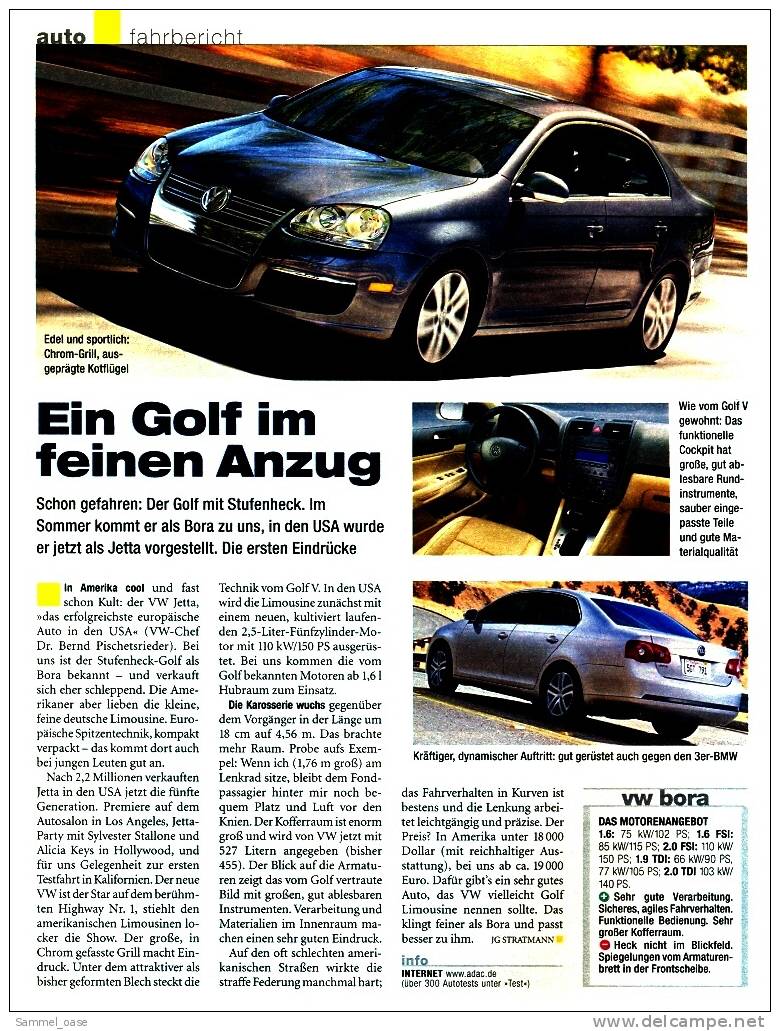 ADAC Motorwelt   2/2005  Mit :  Fahrbericht : Der Neue VW Bora  -  USA Will Hybridautos - Auto En Transport