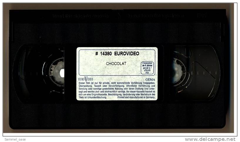 VHS Video  ,  Chocolat  -  ...ein Kleiner Biss Genügt !  -  Mit Johnny Depp - Altri & Non Classificati