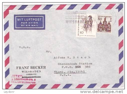 Cover With Elling Gate, Weissenburg 80pf And Newspaper Vender By Christian Wilhelm - Storia Postale