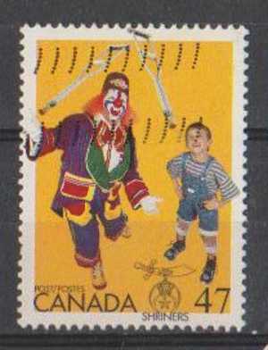 Canada 2001 Used, SHRINERS, Organization, Clown, Handicap Boy, Disable,  Health - Handicaps