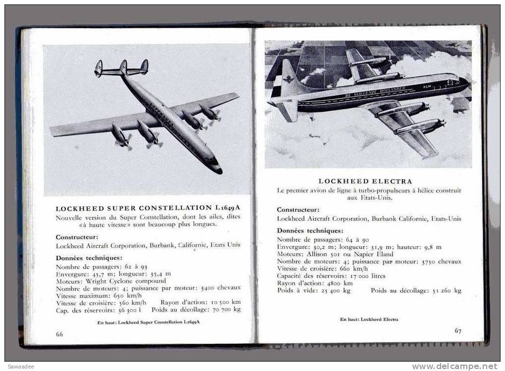 LIVRE - AVIONS DE LIGNE ET TRAFIC AERIEN - JACQUES KILLER - PETIT ATLAS PAYOT LAUSANNE - ANNEE 50 - 94 PAGES - PHOTOS - AeroAirplanes