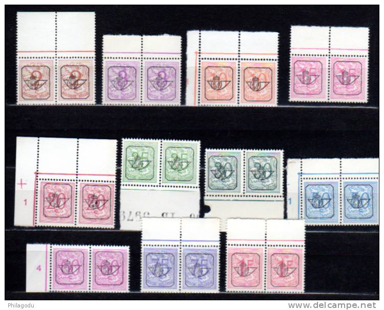 1967-75, Chiffre Sur Lion Héraldique, PO 780 / 790 **, Cote 21 €, - Typo Precancels 1951-80 (Figure On Lion)