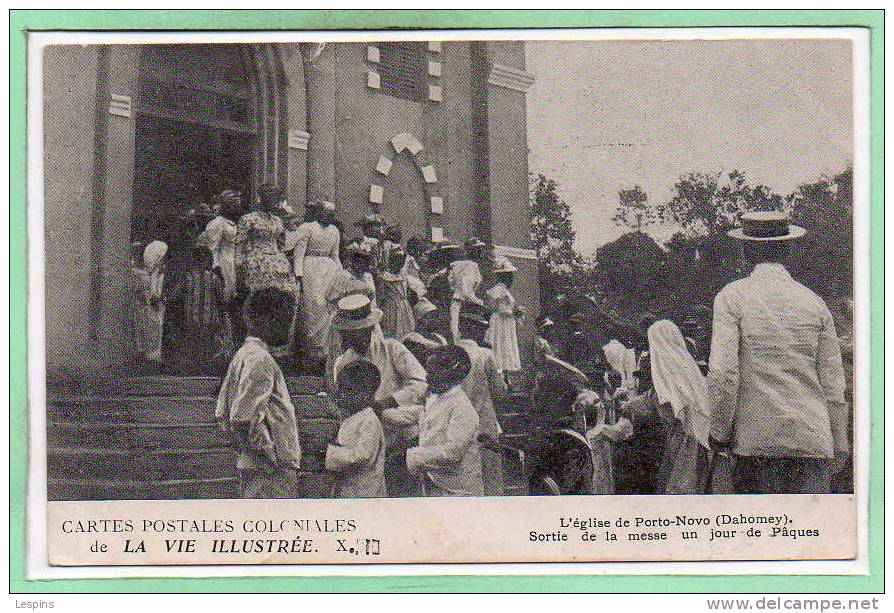 AFRIQUE -- DAHOMEY - L'Eglise De Porto Novo - état  Légere Coupure En Haut - Dahomey