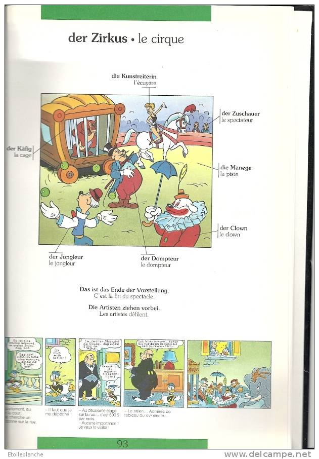 HARRAP Junior, L'Allemand Avec Walt Disney / Dessins, BD / 1000 Mots / Deutsch - Walt Disney