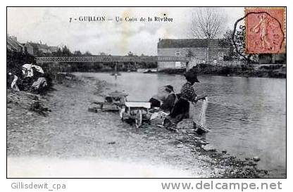 - GUILLON - Un Coin De La Rivière - Laveuses - Guillon