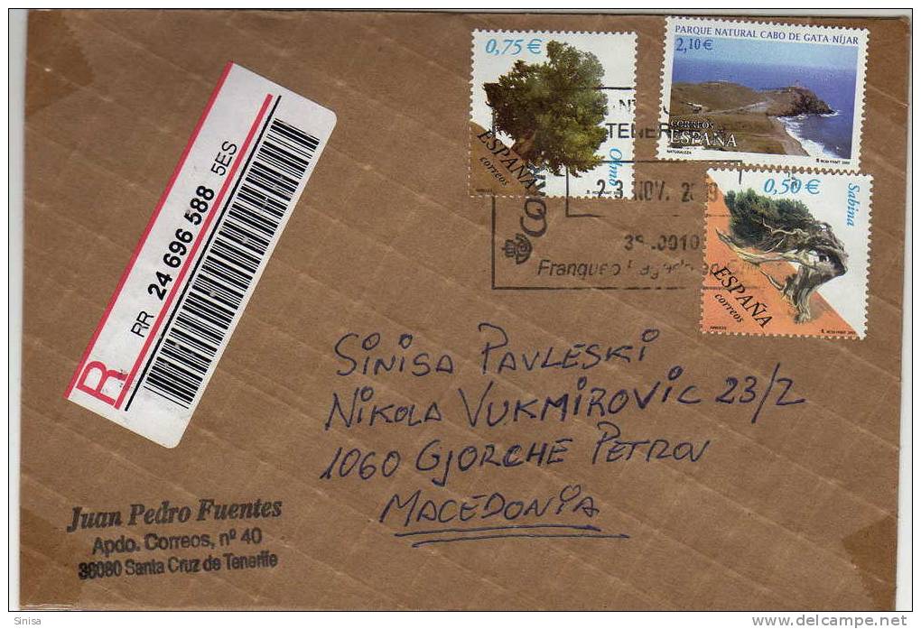 Spain / Letters / Registered Cover - Lettres & Documents