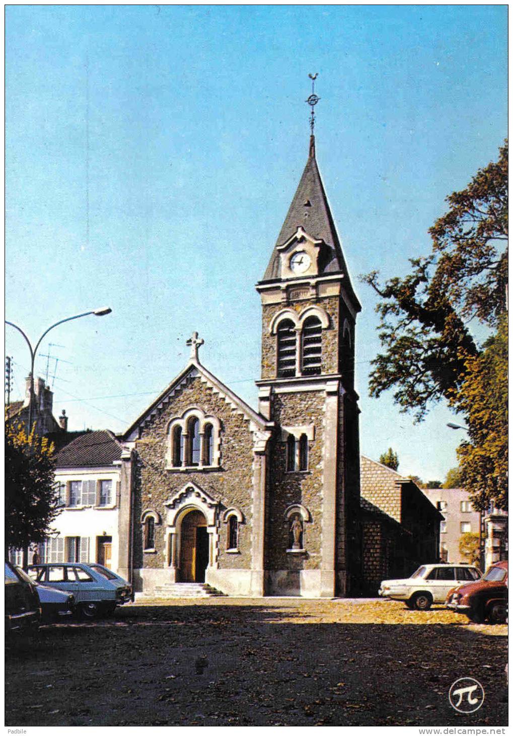 Carte Postale 94. Ablons-sur-Seine  Quartier De L´église Trés Beau Plan - Ablon Sur Seine