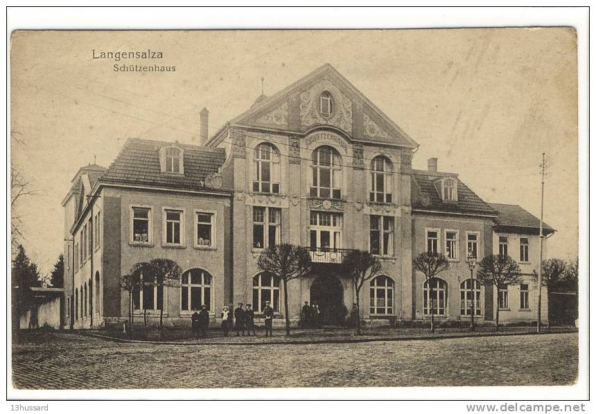 Carte Postale Ancienne Langensalza - Schützenhaus - Bad Langensalza