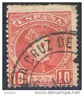 Alfonso XIII, 10 Cts Cadete. VARIEDAD Punto En Banderola - Used Stamps
