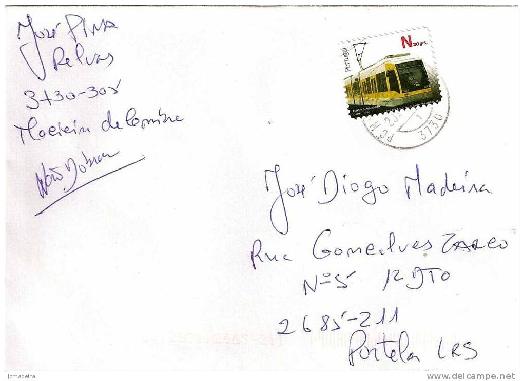 Portugal Cover With Train Stamp - Lettres & Documents