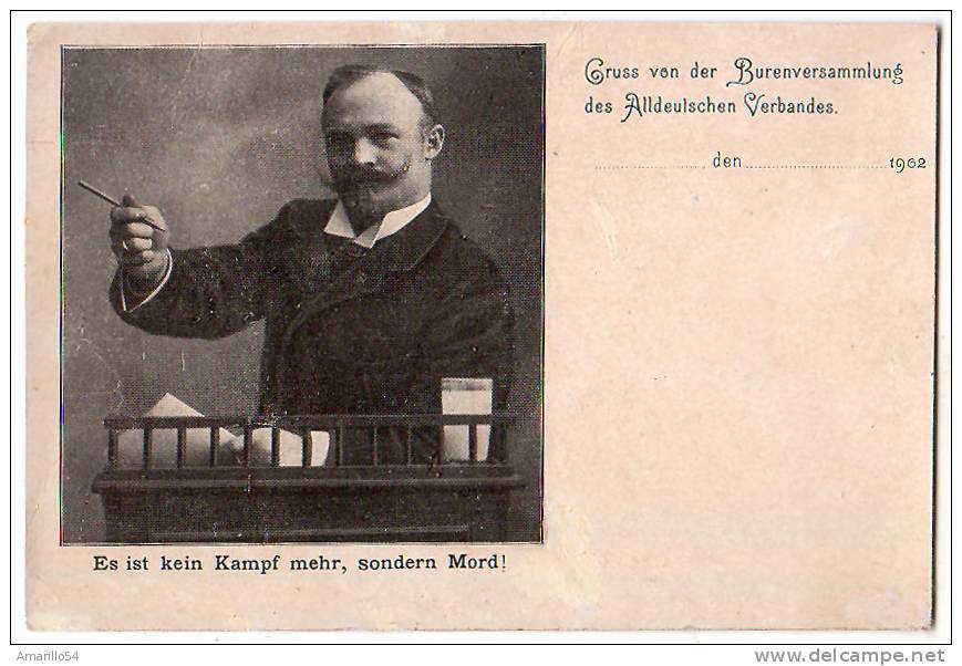 RAR Politik Kampf Mord - Burenversammlung Des Alldeutschen Verbandes 1902 ! - Partis Politiques & élections