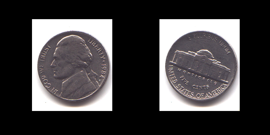 FIVE CENT 1984 P - 1938-…: Jefferson