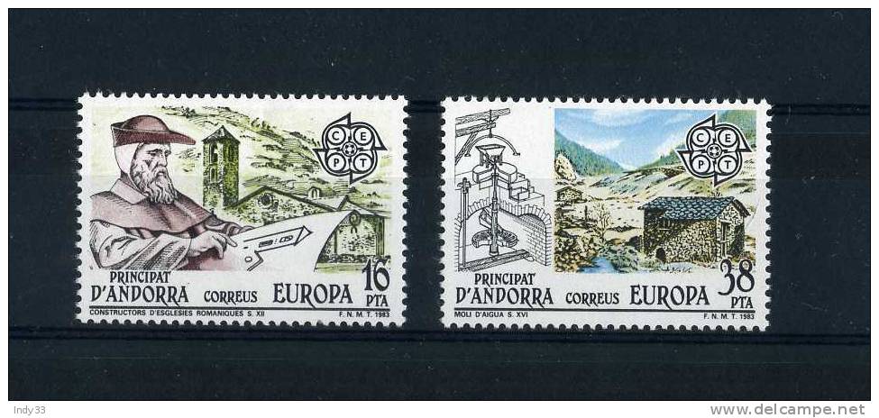 - ANDORRE ESPAGNOL  . TIMBRES EUROPA 1983 . NEUFS SANS CHARNIERE - 1983