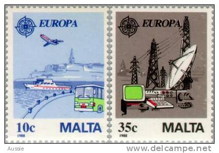 Malte Malta CEPT 1988 Yvertn° 773-74 *** MNH Cote 6,00 Euro - 1988