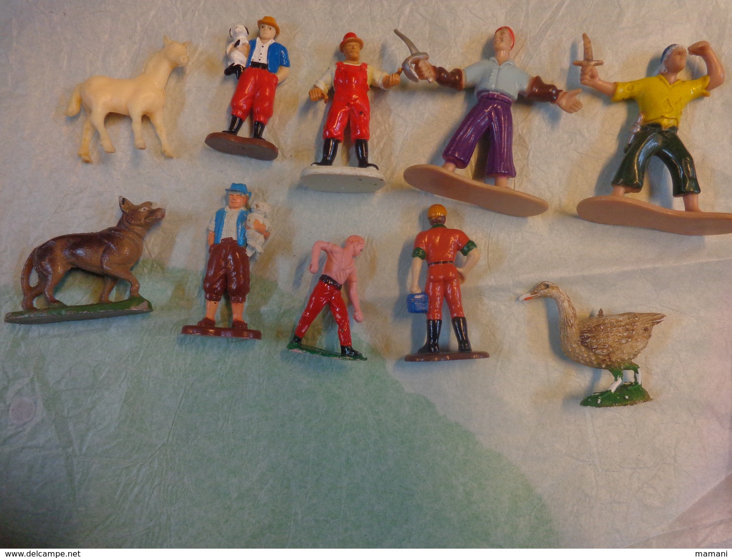 Lot De  Figurines  - Soldats Starlux -chien - En Plomb Et Autres Pour Personnages Oie Ou Canard - - Starlux