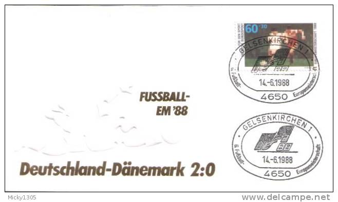 Germany - Spezialbeleg / Special Document (h190) - UEFA European Championship