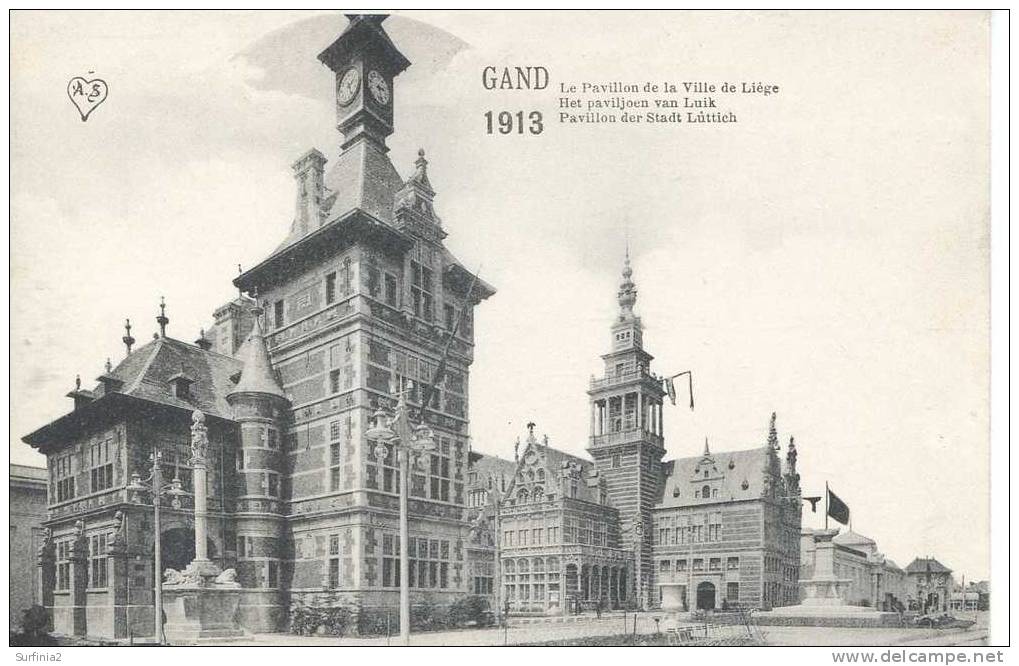 1913 EXPOSITION DE GAND - LE PAVILLON DE LA VILLE DE LIEGE - Exhibitions