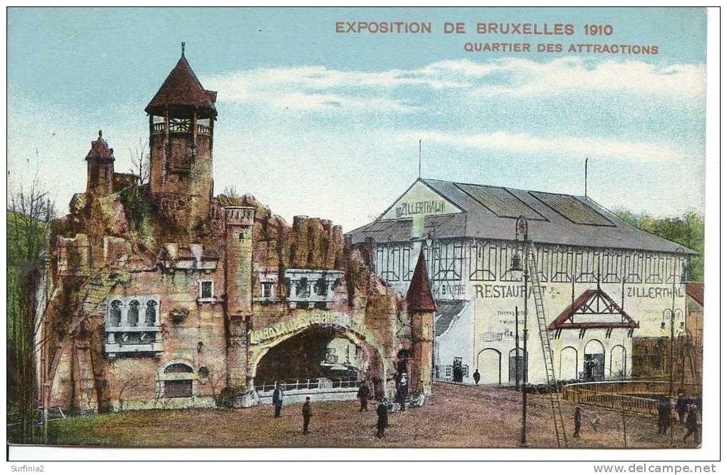 1910 EXPOSITION DE BRUXELLES - QUARTIER DES ATTRACTIONS - Exhibitions