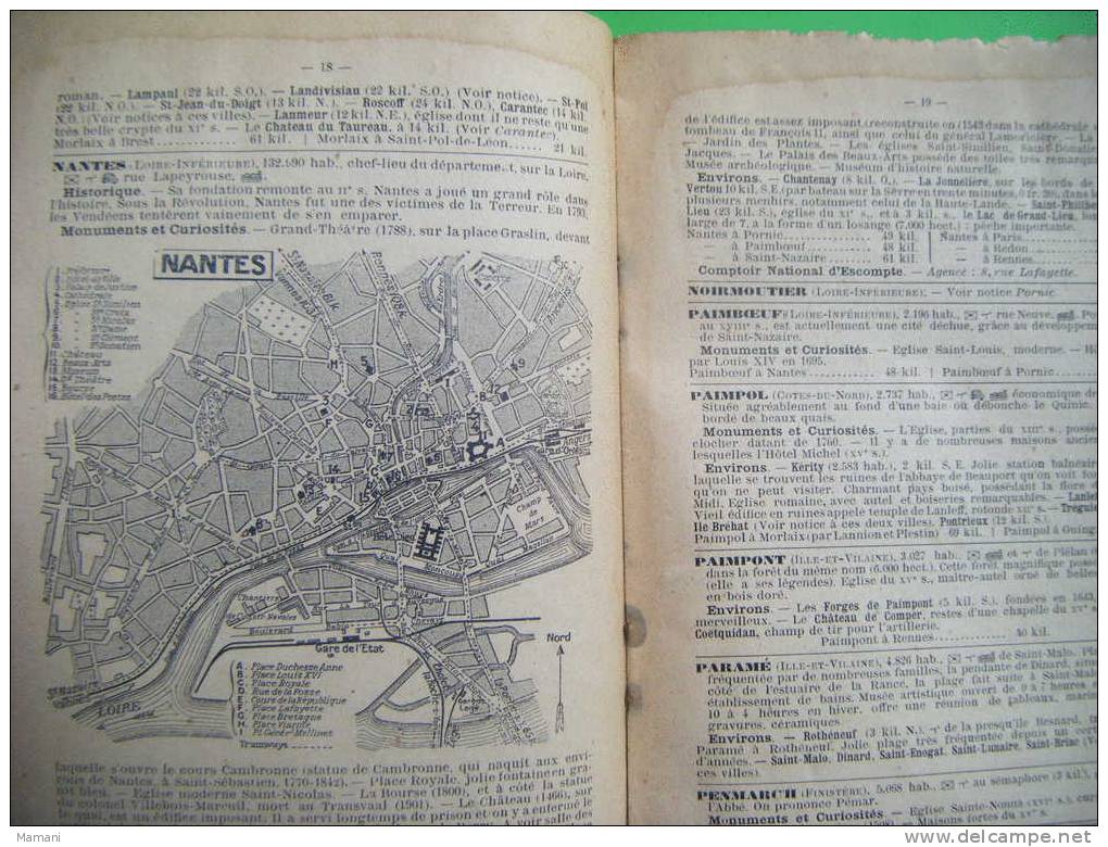 Cartes Guides Campbell -la Bretagne N°4-pub Bs Torrilhon--villes Redon Quimperle-rennes-quimper Etc...- - Viajes