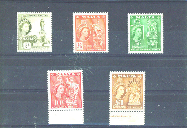 MALTA - 1956 Definitives LMM/UM (Many Stamps Unmounted Mint Including The Top 2 Values) - Malte (...-1964)