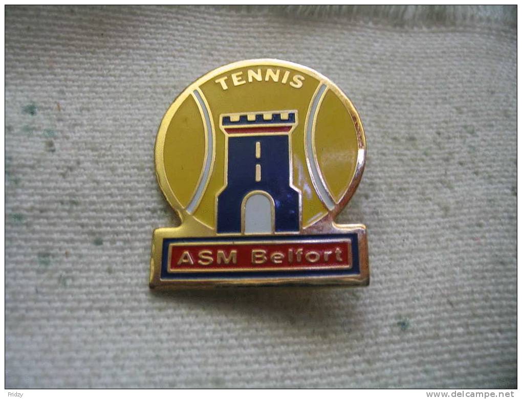 Pin´s De L’Association Sportive Municipale Belfortaine Section Tennis - Tennis