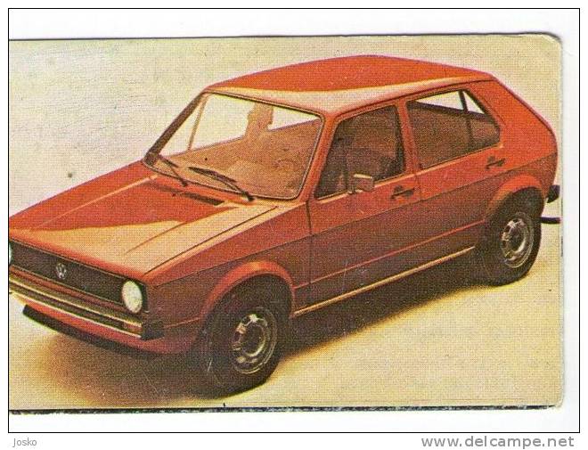 VOLKSWAGEN VW GOLF 1 - Germany ( Croatian Vintage Card ) Car Automobile Auto Cars Automobiles Autos Oldtimer Oldtimers - Other & Unclassified