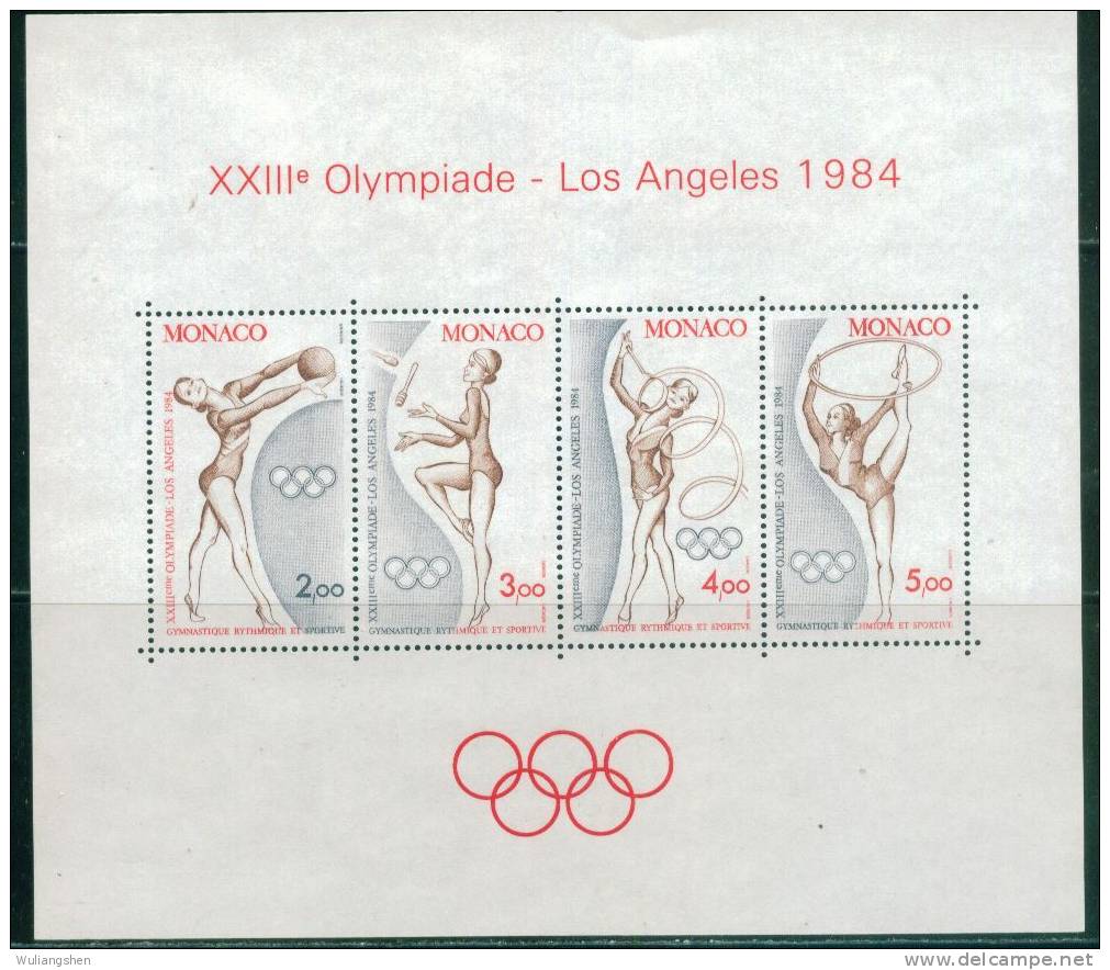 AT2230 Morocco 1984 Olympic Games Gymnastics Etc.S/S(4) - Ete 1984: Los Angeles