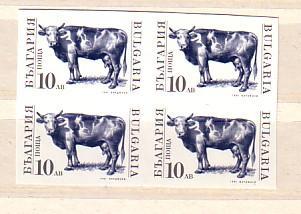 BULGARIA  / Bulgarie 1991  ERROR  Block Of Four - Imperforated - MNH (Michel-3885 U) - Errors, Freaks & Oddities (EFO)